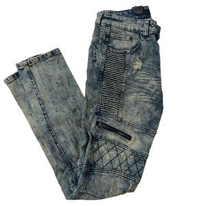 M. Society Men’s Distressed Medium Wash Jeans  30 x 32 NWT